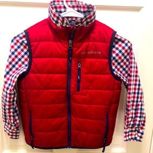 Boy’s Vineyard Vines Vest and Long Sleeve Shirt